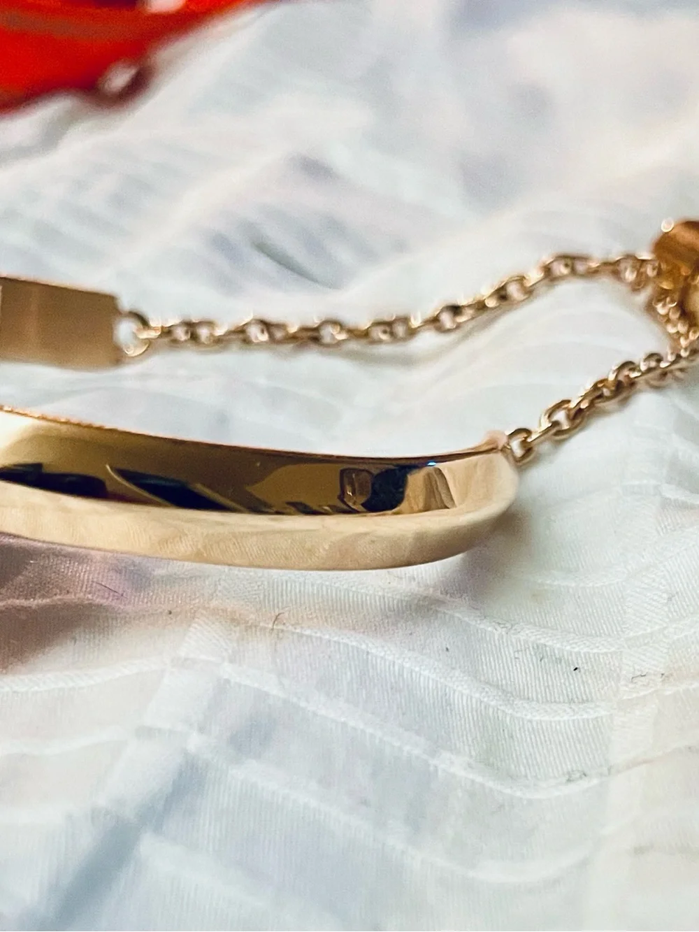 Gold Tone Smartwatch Bracelet Band for Wearable watch not included